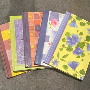 Colorful Floral and Patterned Notebooks Set